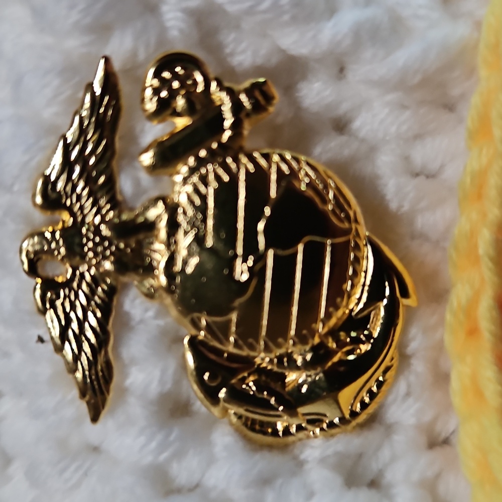United States Marine Corps Hand Crochet Bady Hat .🇺🇸